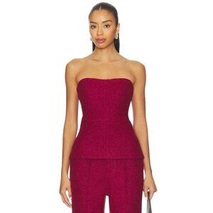 Bubish Gracie Boucle Bodice in Cherry AUS 10 / US Medium New Womens Strapless To